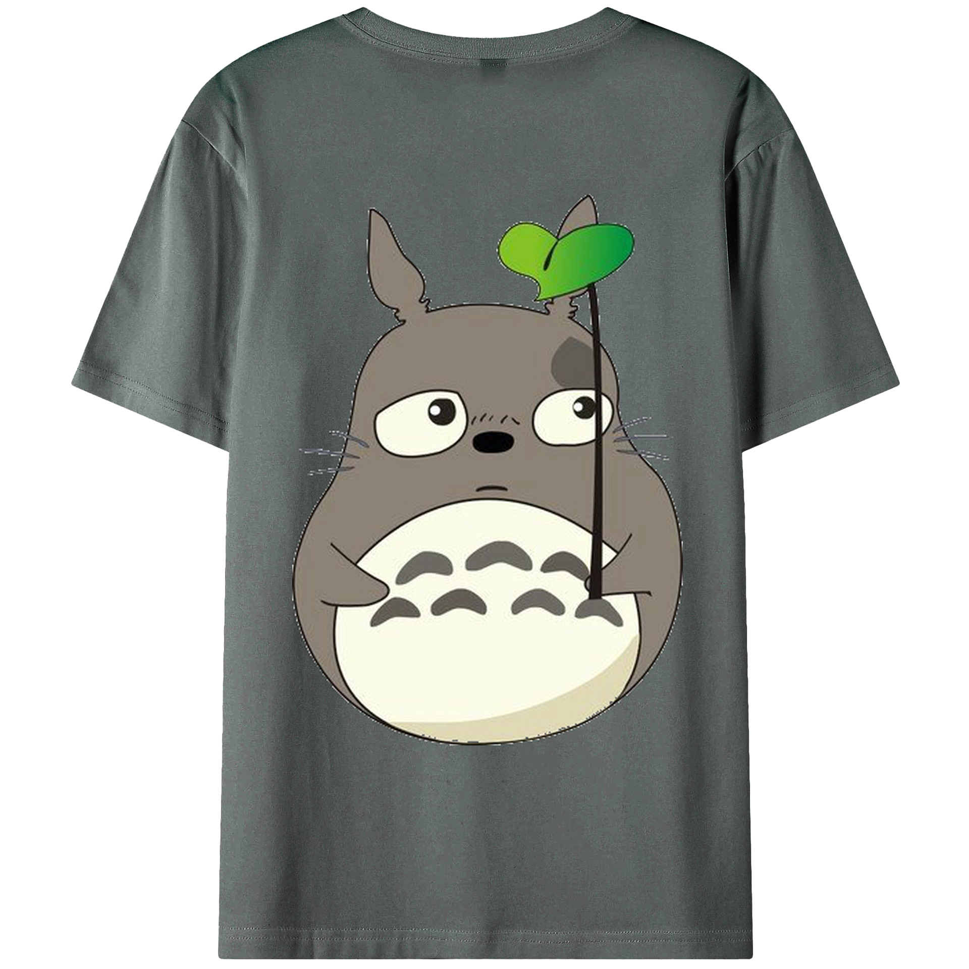 （画像用） となりのトトロ 草壁メイ 草壁サツキ My Neighbor Totoro Satsuki Kusakabe Mei Kusakabe 綿100％ メンズ半袖Tシャツ（バックプリント） 通気性